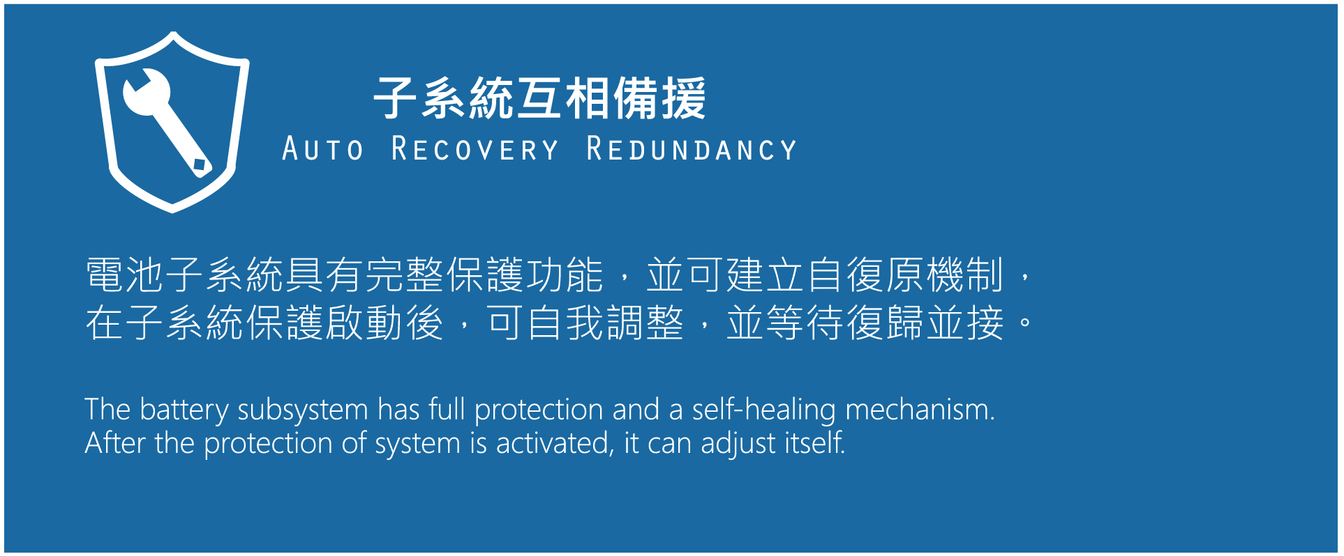 子系統互相備援 Auto Recovery Redundancy