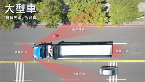 遠離大貨車各方位的死角